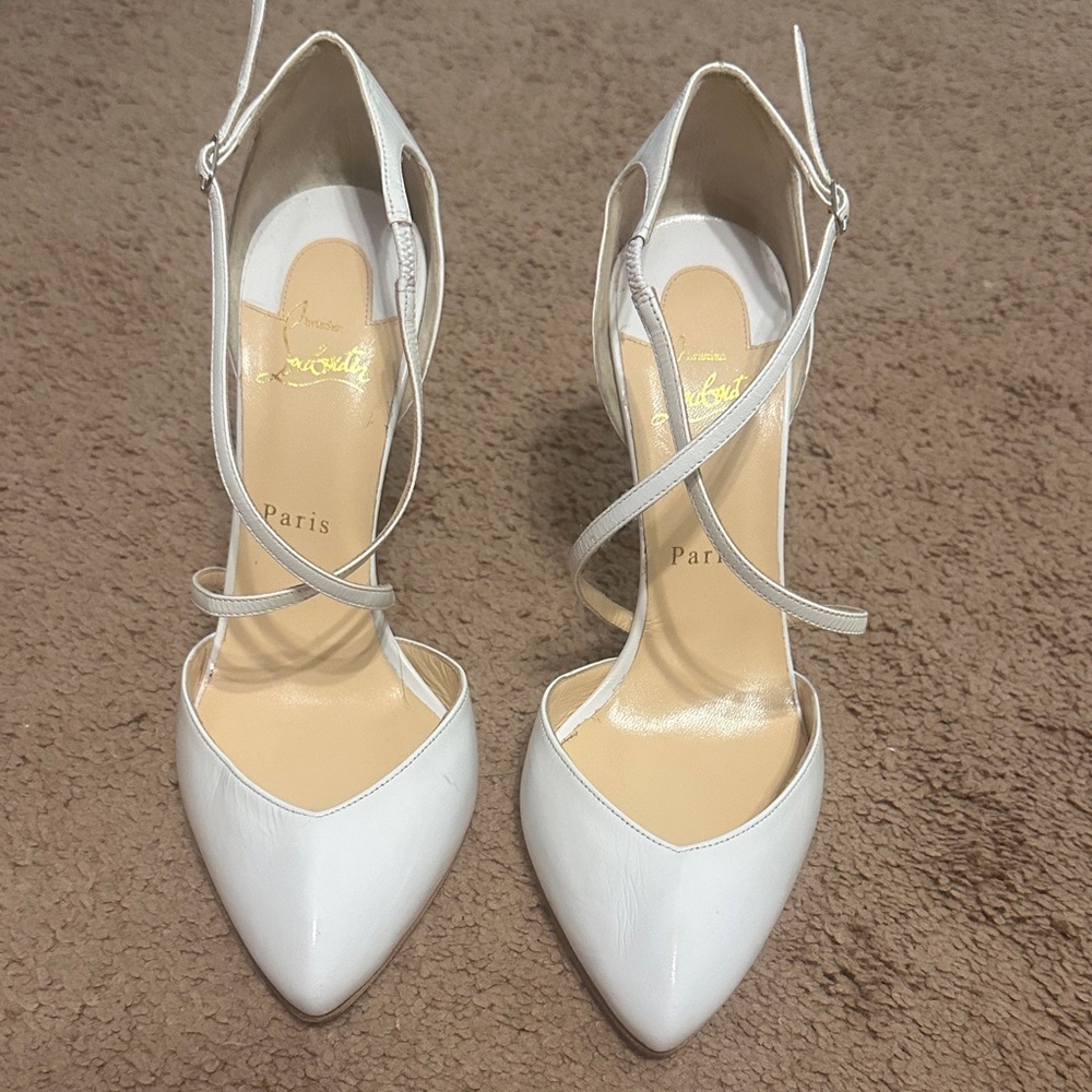 Christian Louboutin Elegant White Women's Shoes